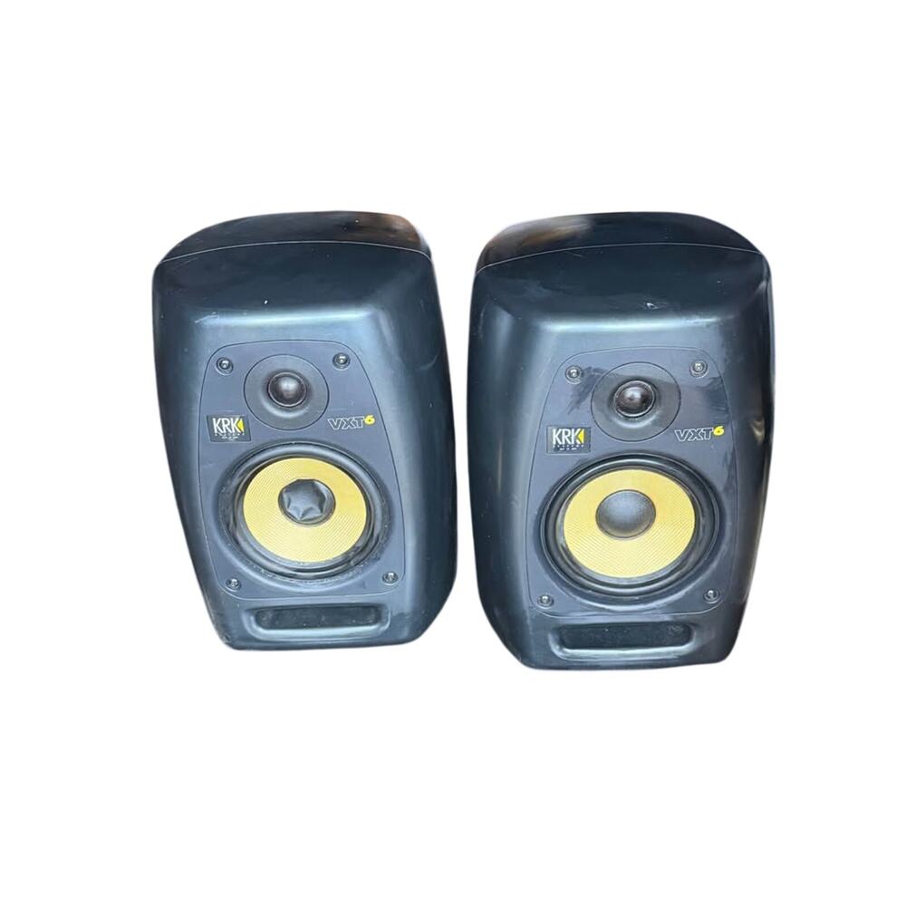 KRK VXT6 Active Studio Monitors.Professional-Grade, Bi-Amplified Speakers